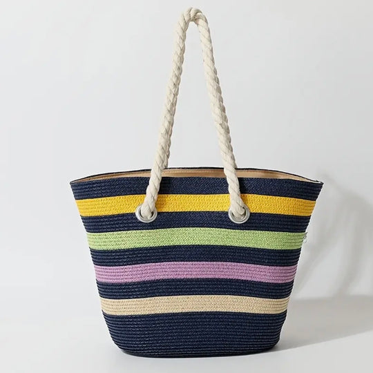 Bolso y sombrero playero