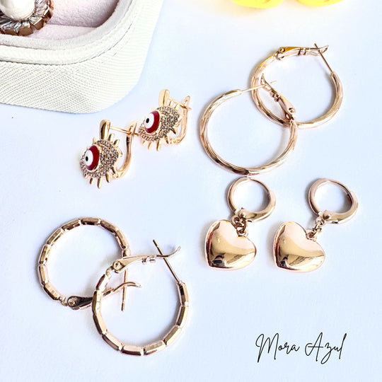 Joyero crema y joyas rose