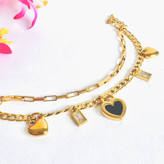 Pulsera corazón jing jang