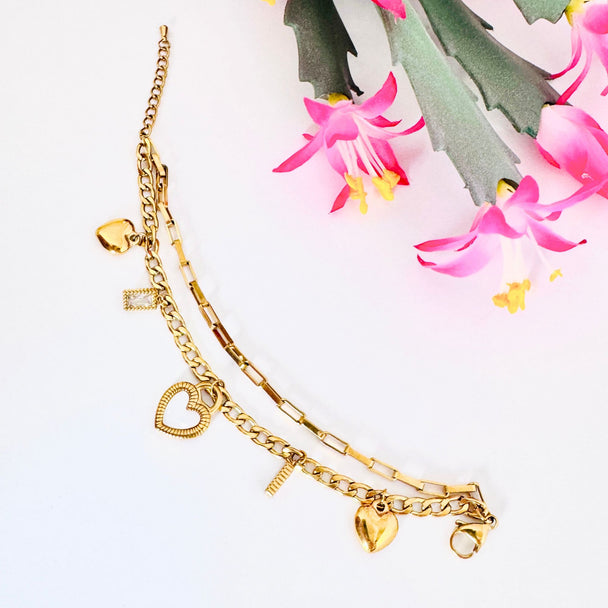 Pulsera corazón jing jang