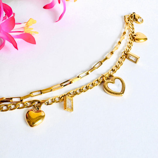 Pulsera corazón jing jang